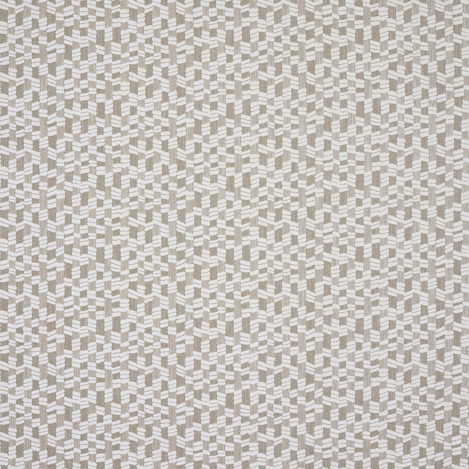 Soft beige woven fabric with small textured geometric pattern
