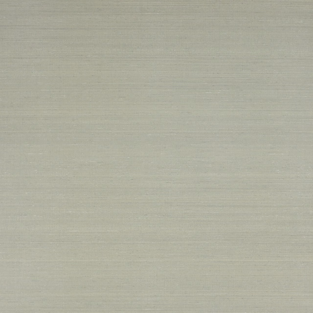 Pale charcoal-grey wallpaper with fine horizontal striations and a soft sage cast