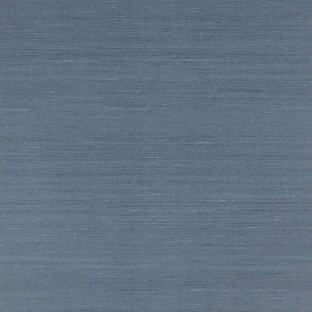 Cool blue-grey wallpaper with fine horizontal striations and softly varied woven texture