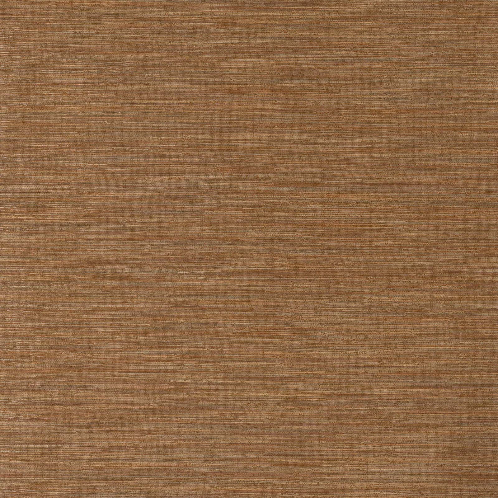 Warm copper-brown wallpaper with fine horizontal striations and subtle layered texture