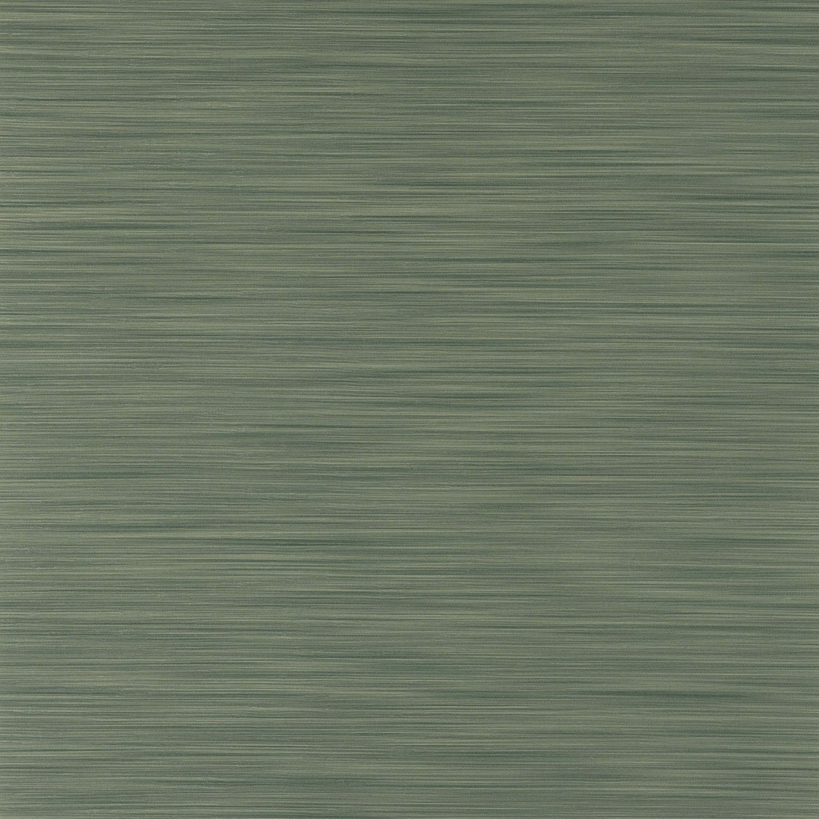 Muted forest olive wallpaper with fine horizontal striations and softly varied texture