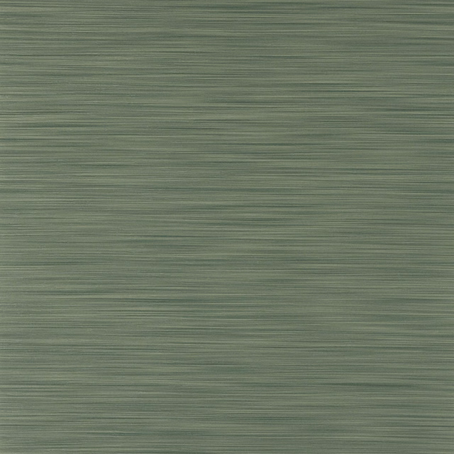 Muted forest olive wallpaper with fine horizontal striations and softly varied texture