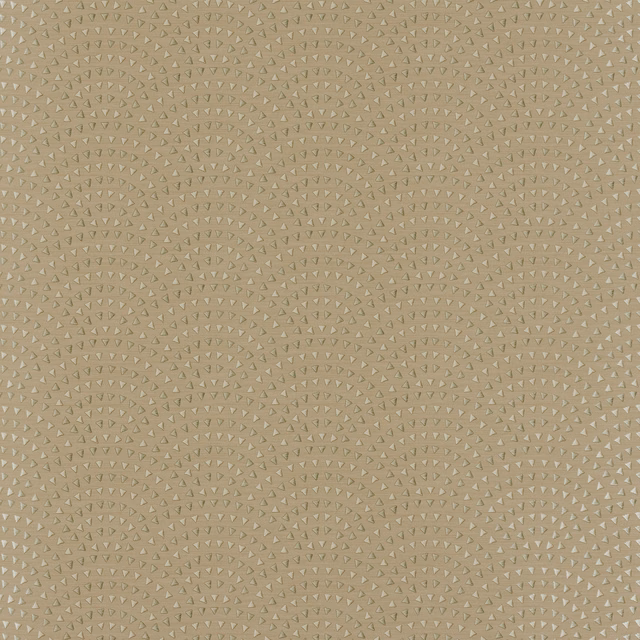 Muted rosy taupe wallpaper with tiny pale triangular marks in a wave-like repeat