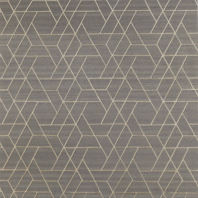 Cool charcoal wallpaper with pale taupe angular geometry and subtle horizontal striation