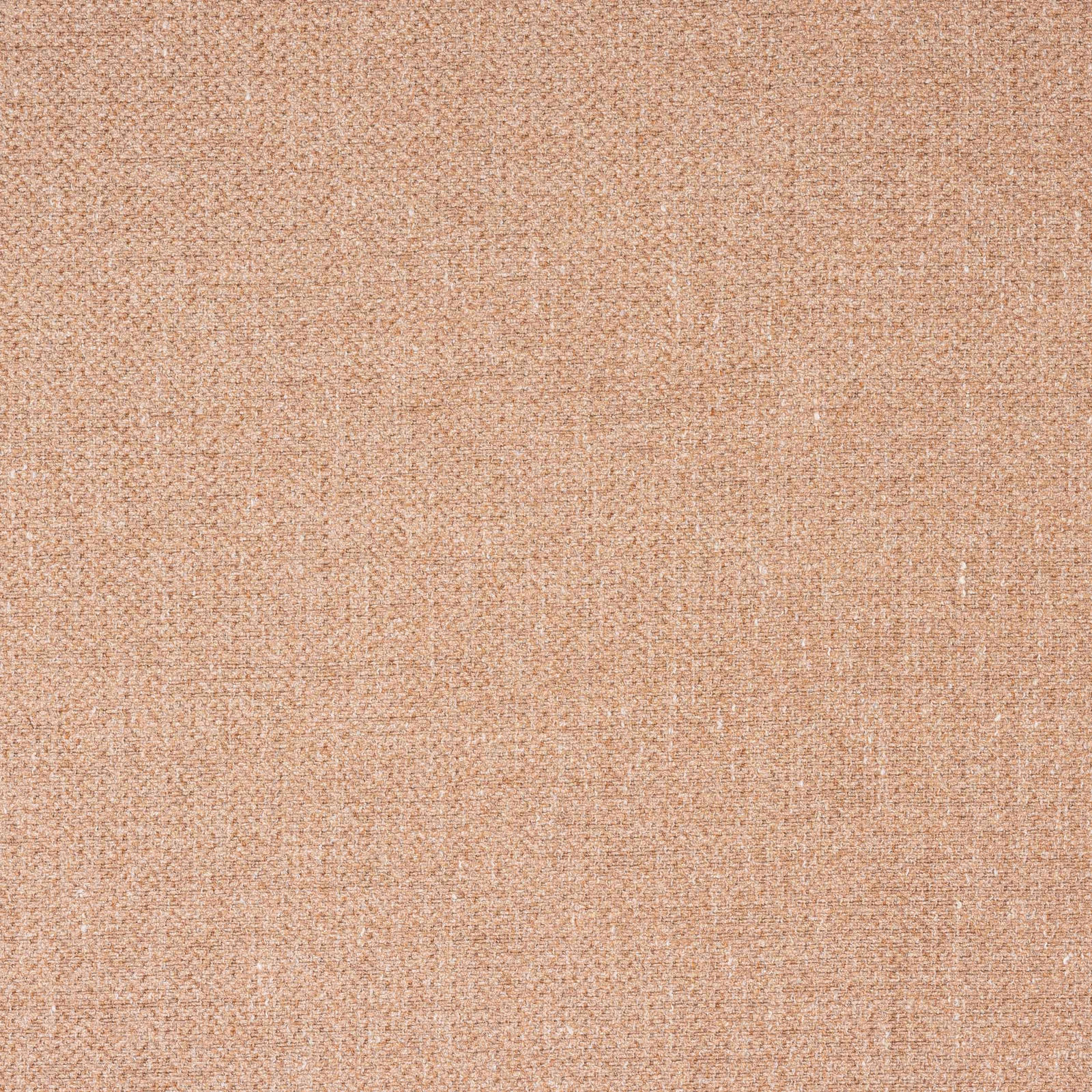Close-up of warm peachy terracotta plain weave fabric with fine textured surface