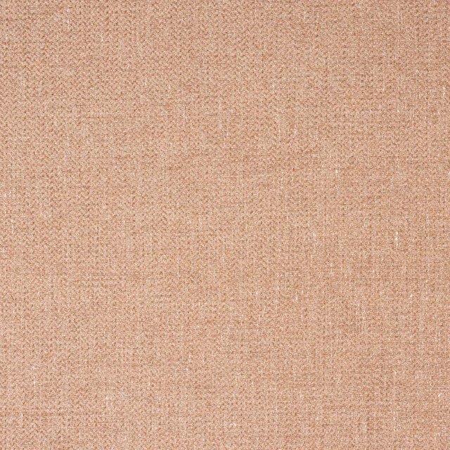 Close-up of warm peachy terracotta plain weave fabric with fine textured surface