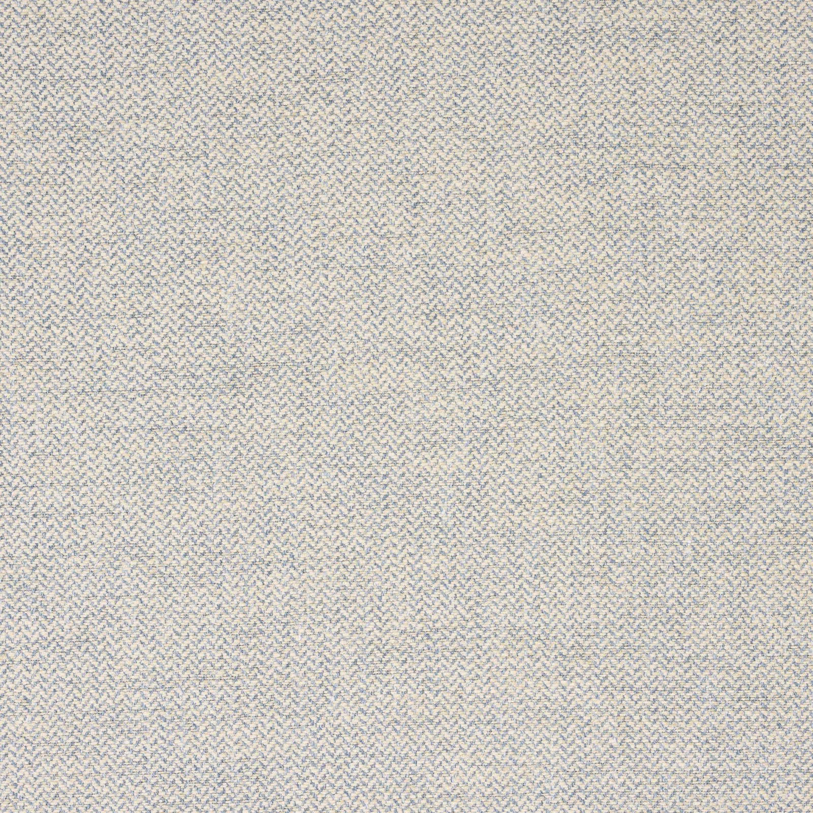 Pale blue textured herringbone-style woven fabric with tiny ivory flecks