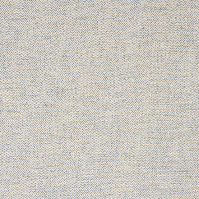 Pale blue textured herringbone-style woven fabric with tiny ivory flecks