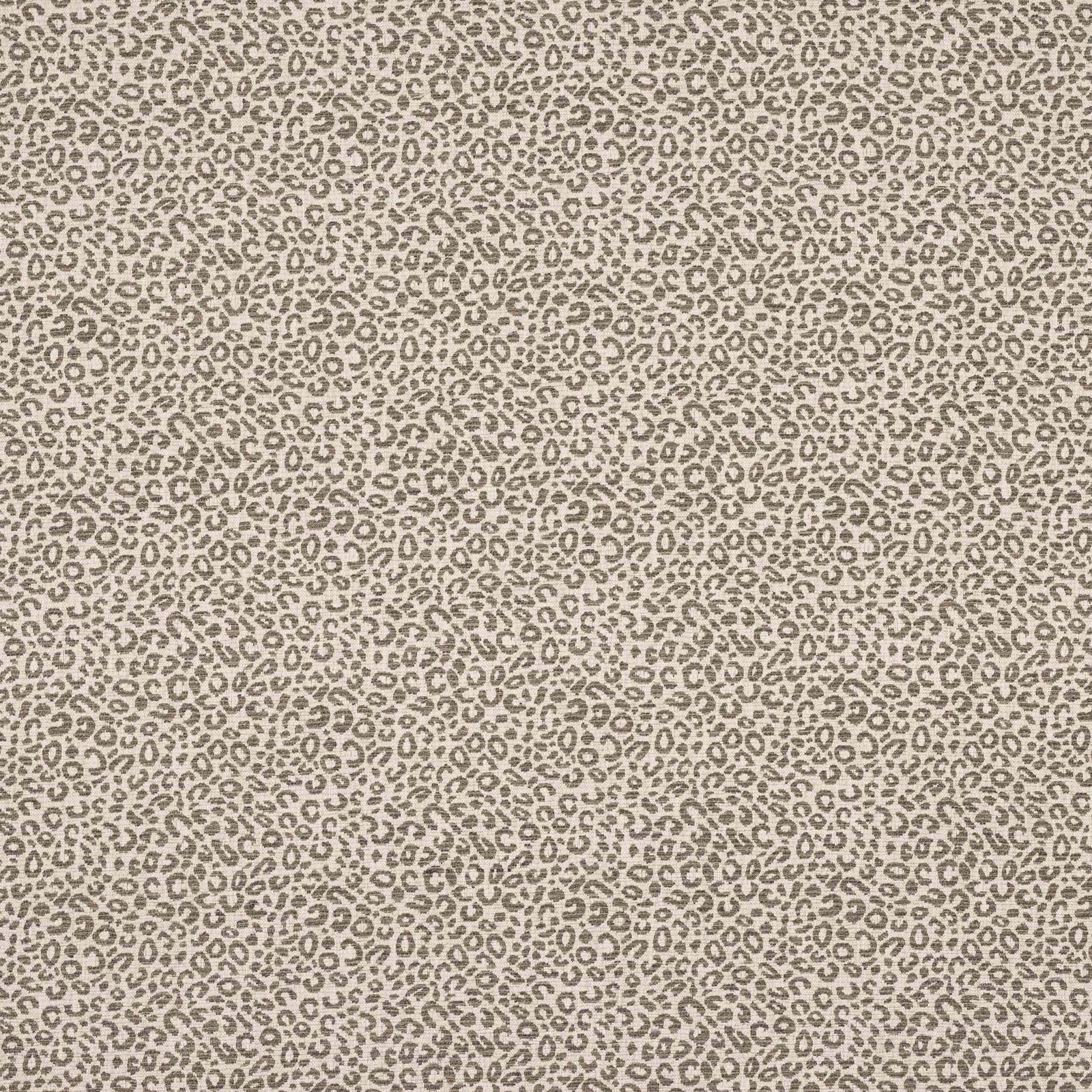 Small charcoal-grey spot pattern on a light woven fabric ground
