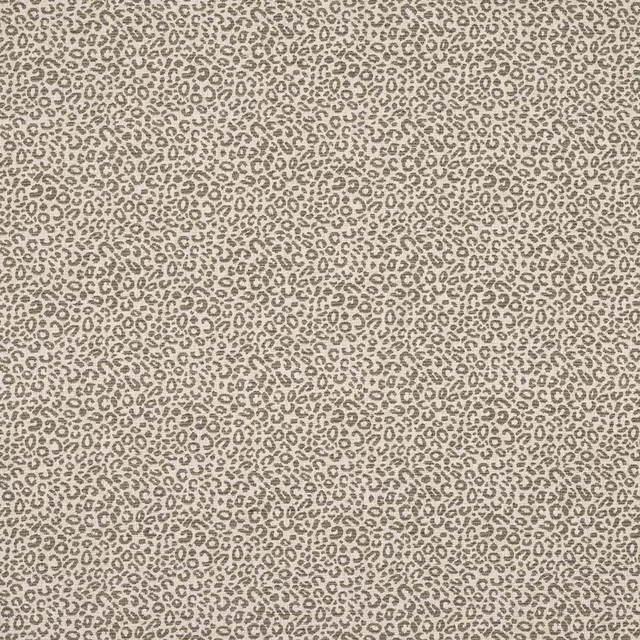 Small charcoal-grey spot pattern on a light woven fabric ground