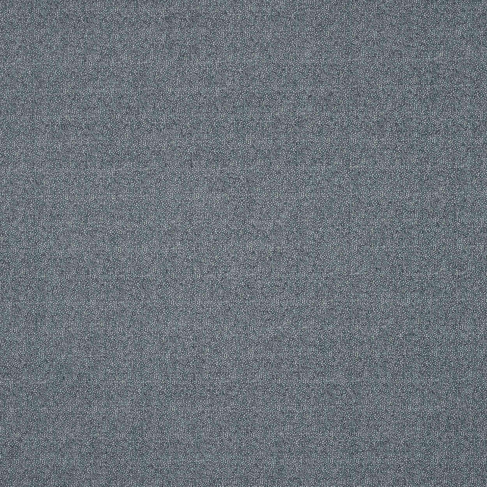 Close-up of a muted slate blue plain weave fabric with a fine speckled texture
