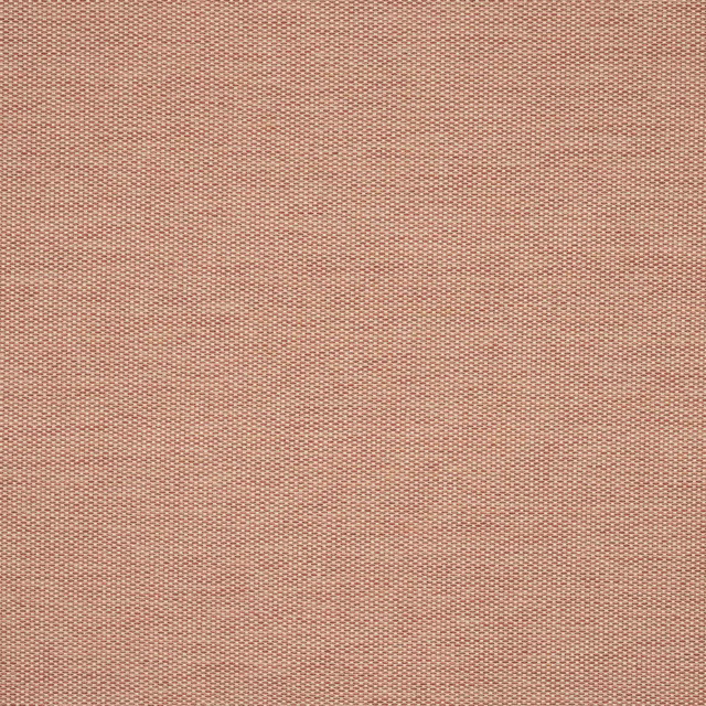 Close-up of Morton Red woven fabric in muted terracotta red