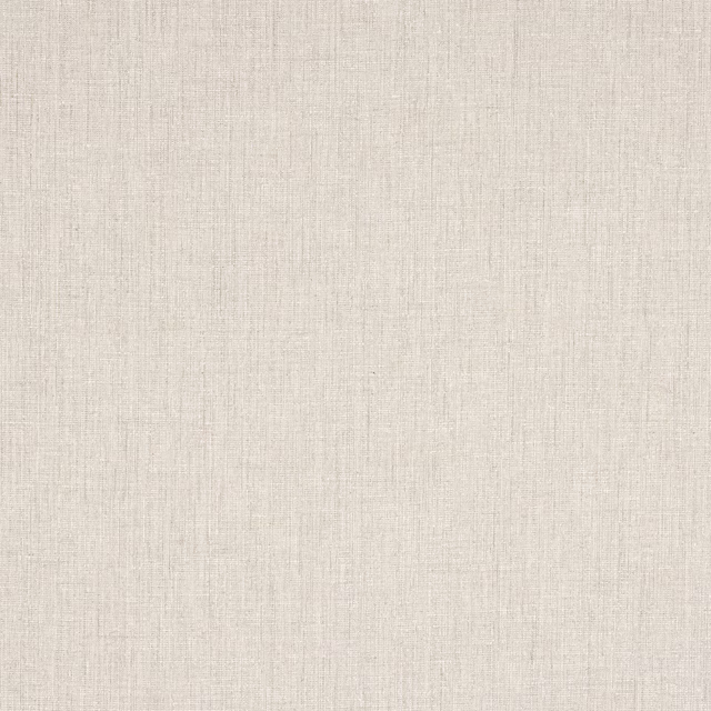 Plain warm cream linen-blend fabric with fine slub texture