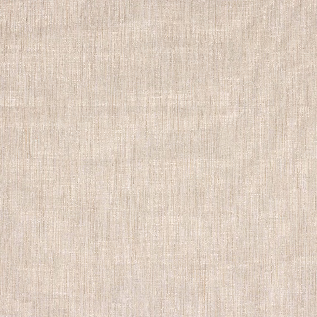Close-up of warm cream plain-woven fabric with fine linen texture