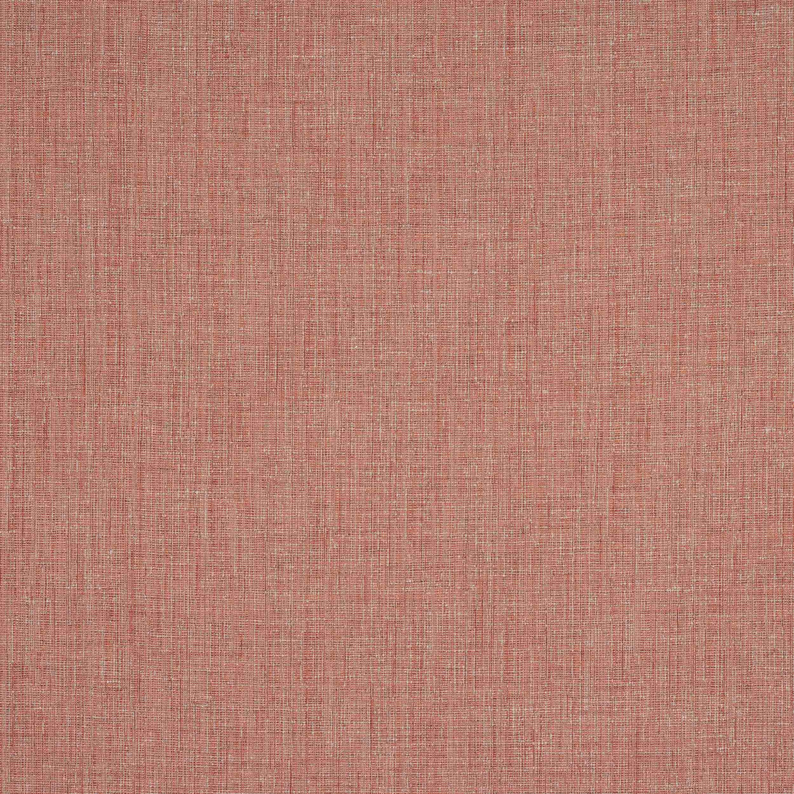Dusty rose-red plain woven fabric with fine linen texture