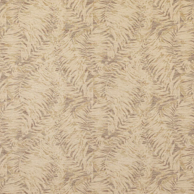 Beige and copper abstract feathered textile with a soft textured weave