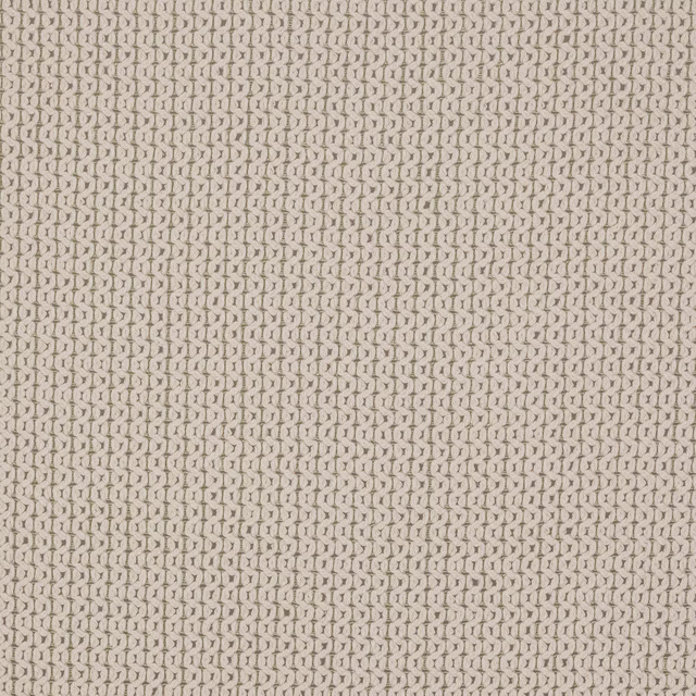 Close-up of Tanago Ivory fabric showing a tiny beige geometric repeat on a warm ivory ground