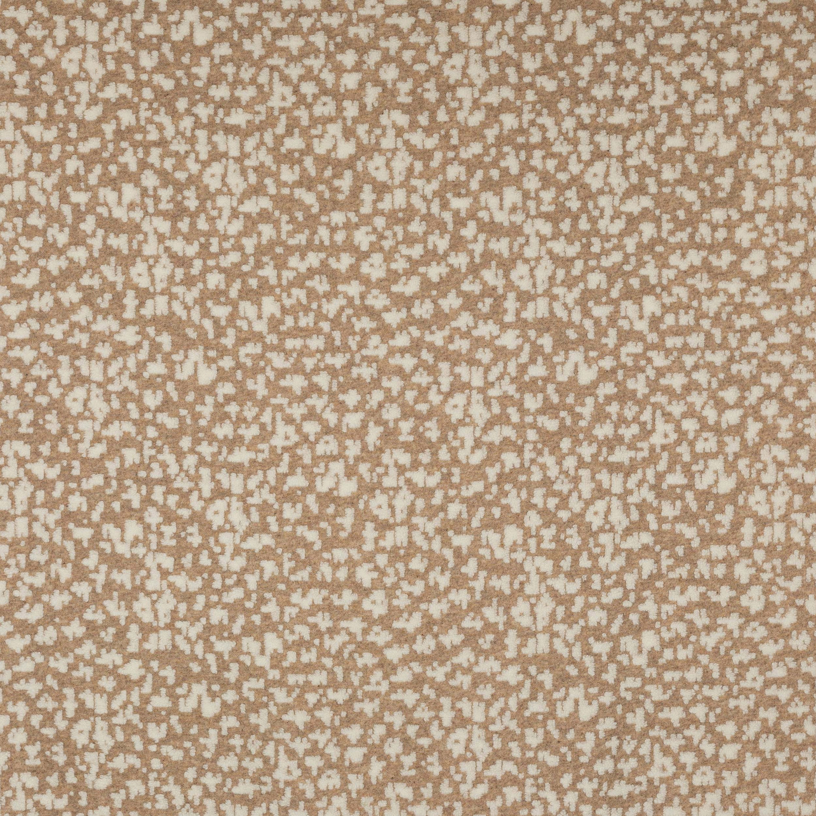 Mottled clay terracotta fabric with cream flecks and small irregular weave