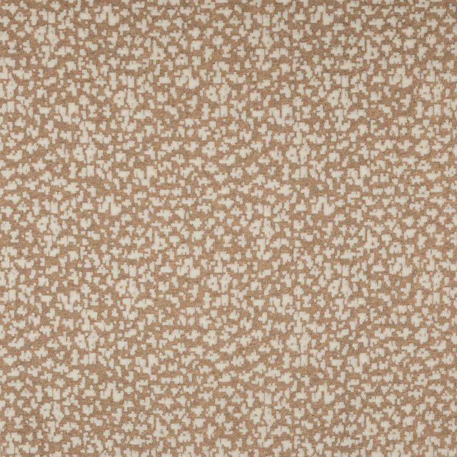 Mottled clay terracotta fabric with cream flecks and small irregular weave