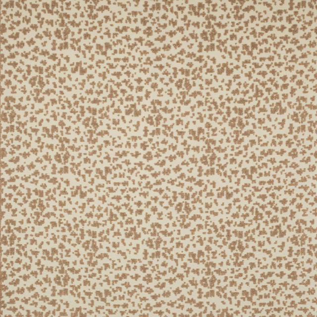 Creamy sand fabric with tiny camel abstract speckles and a soft woven texture