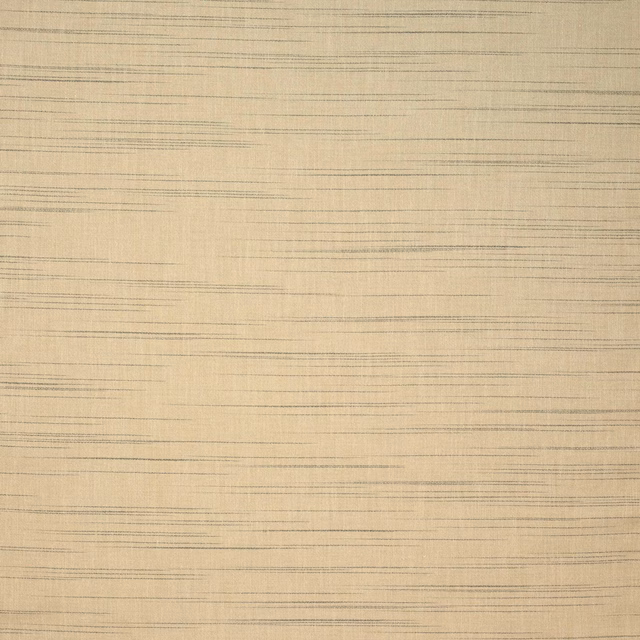 Warm sandy beige woven fabric with fine horizontal stripe texture