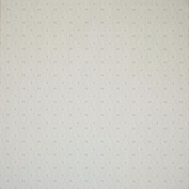Pale pearl cream fabric with small geometric woven motif and subtle texture