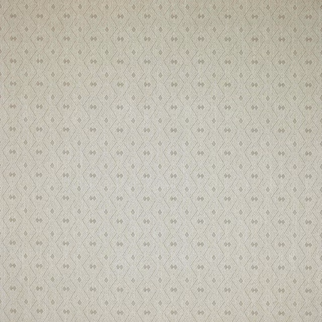 Pale sand cream geometric woven fabric with tiny diamond motifs