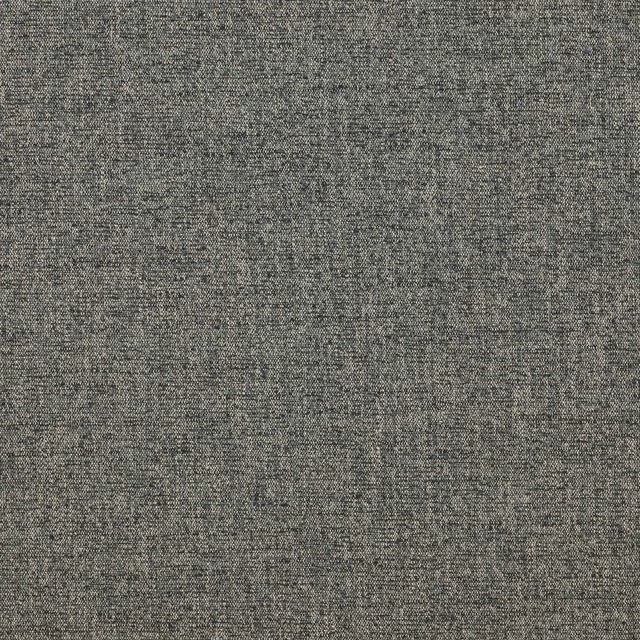 Close-up of a mottled slate-grey plain woven fabric with fine textured yarns