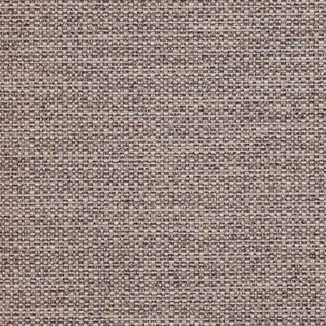 Close-up of a small textured woven fabric in muted amethyst taupe