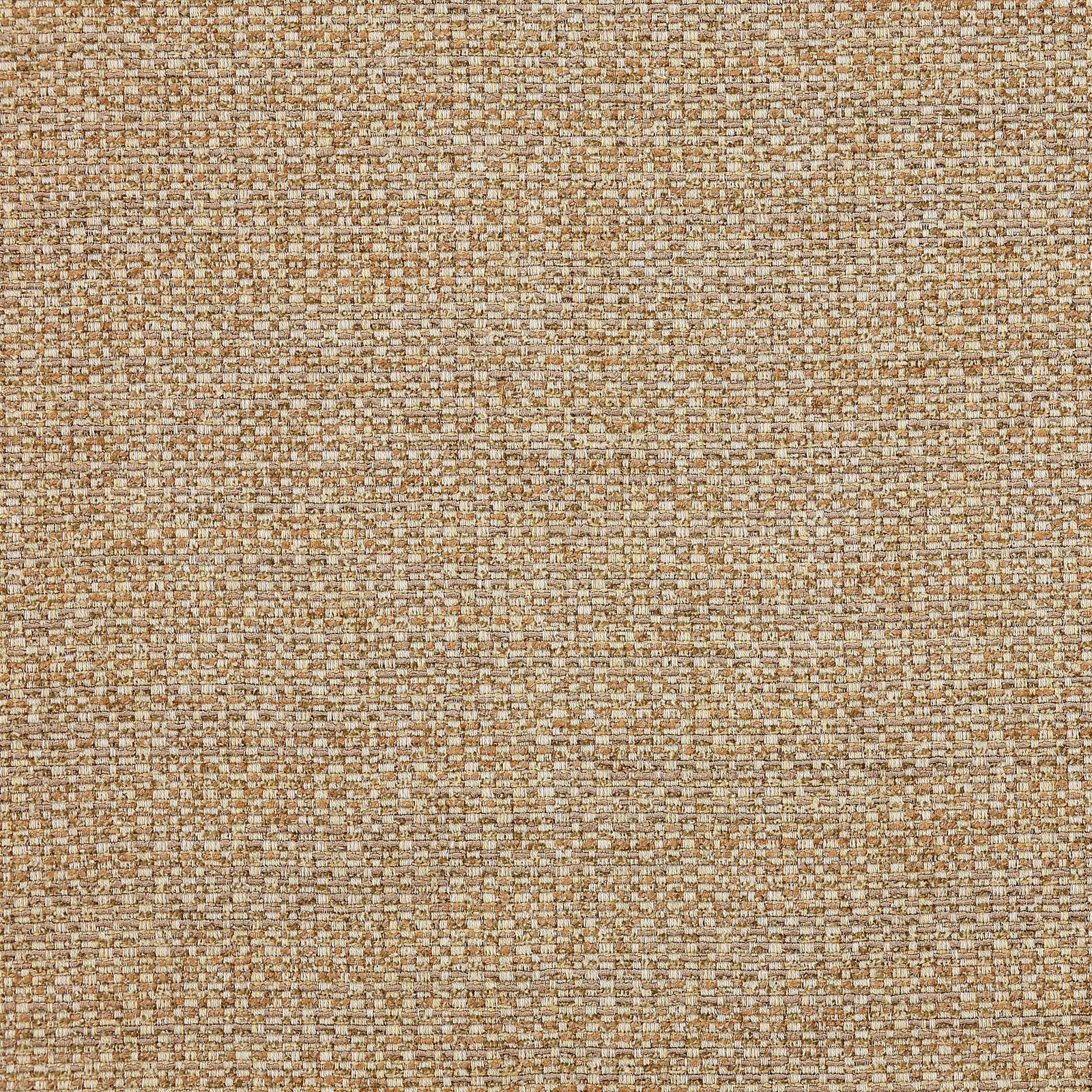 Close-up of warm biscuit beige woven fabric with fine speckled texture