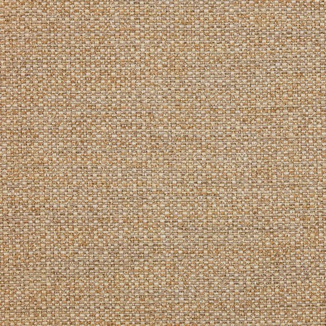 Close-up of warm biscuit beige woven fabric with fine speckled texture