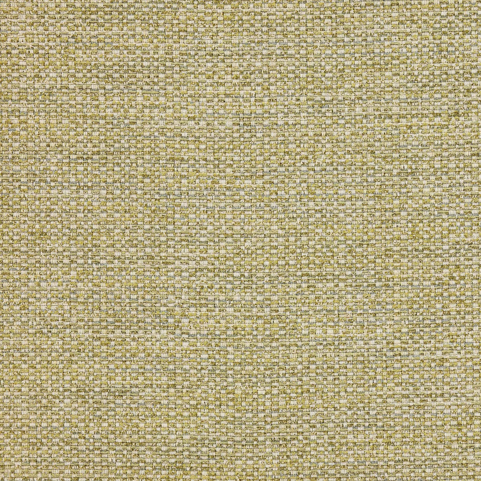 Close-up of a muted chartreuse woven fabric with tiny speckled texture