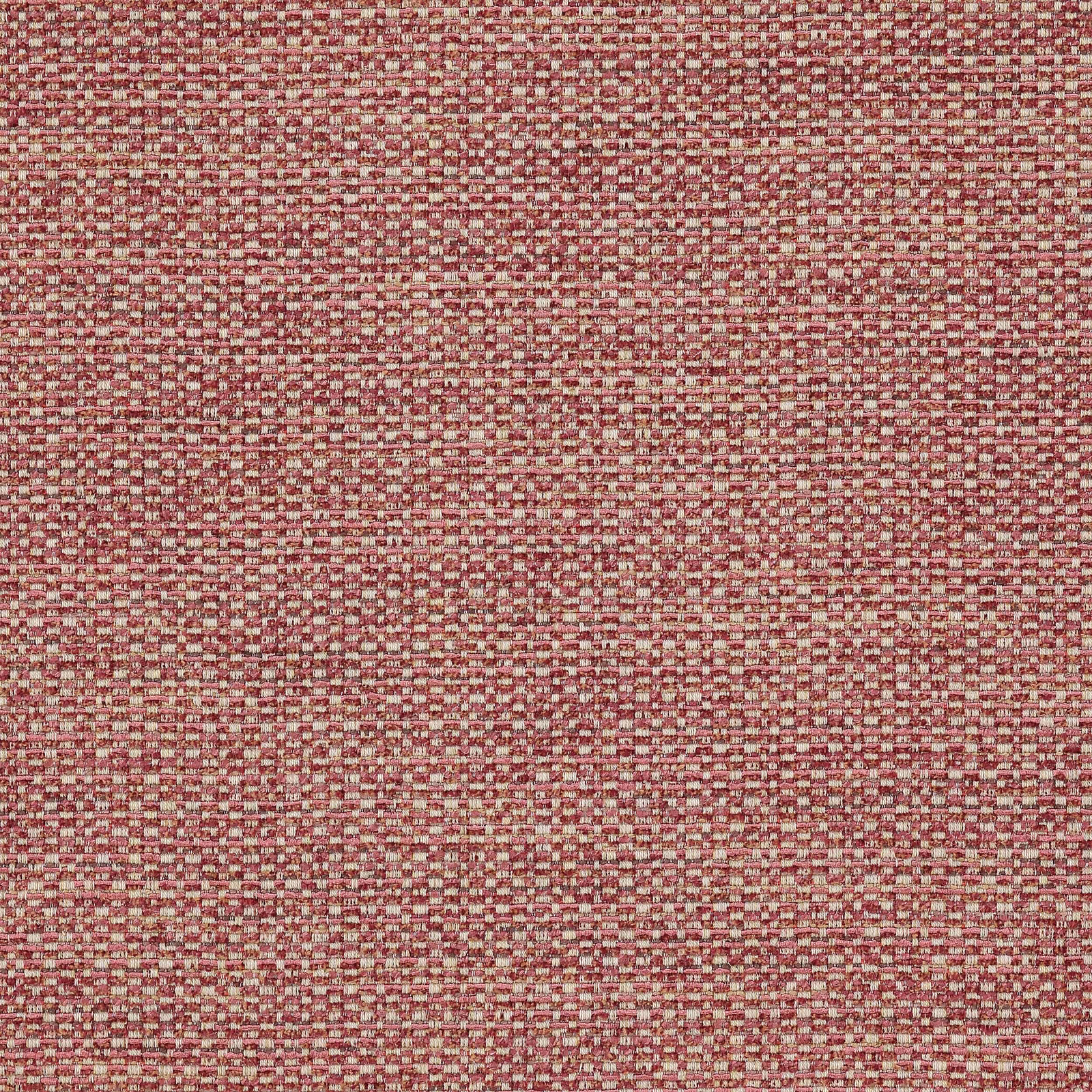 Close-up of a dusty rose woven fabric with a fine textured basket weave