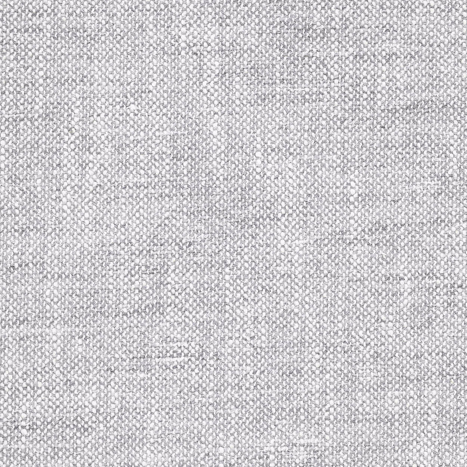 Close-up of a pale silver-grey textured plain weave fabric with fine nubby surface