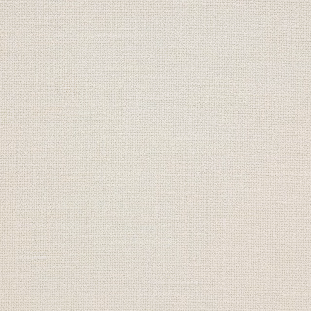 Close-up of a soft ivory textured plain woven fabric swatch