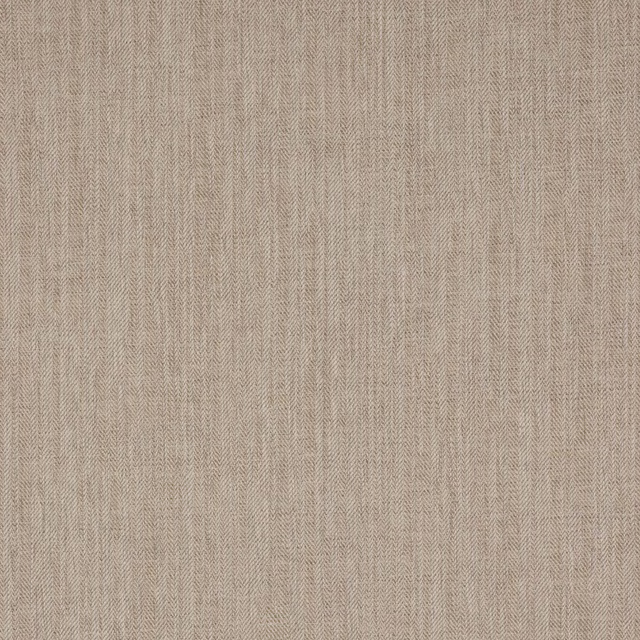 Warm beige herringbone woven fabric with a fine textured surface