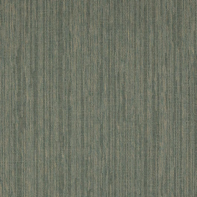 Muted emerald green herringbone-textured fabric with fine vertical striations