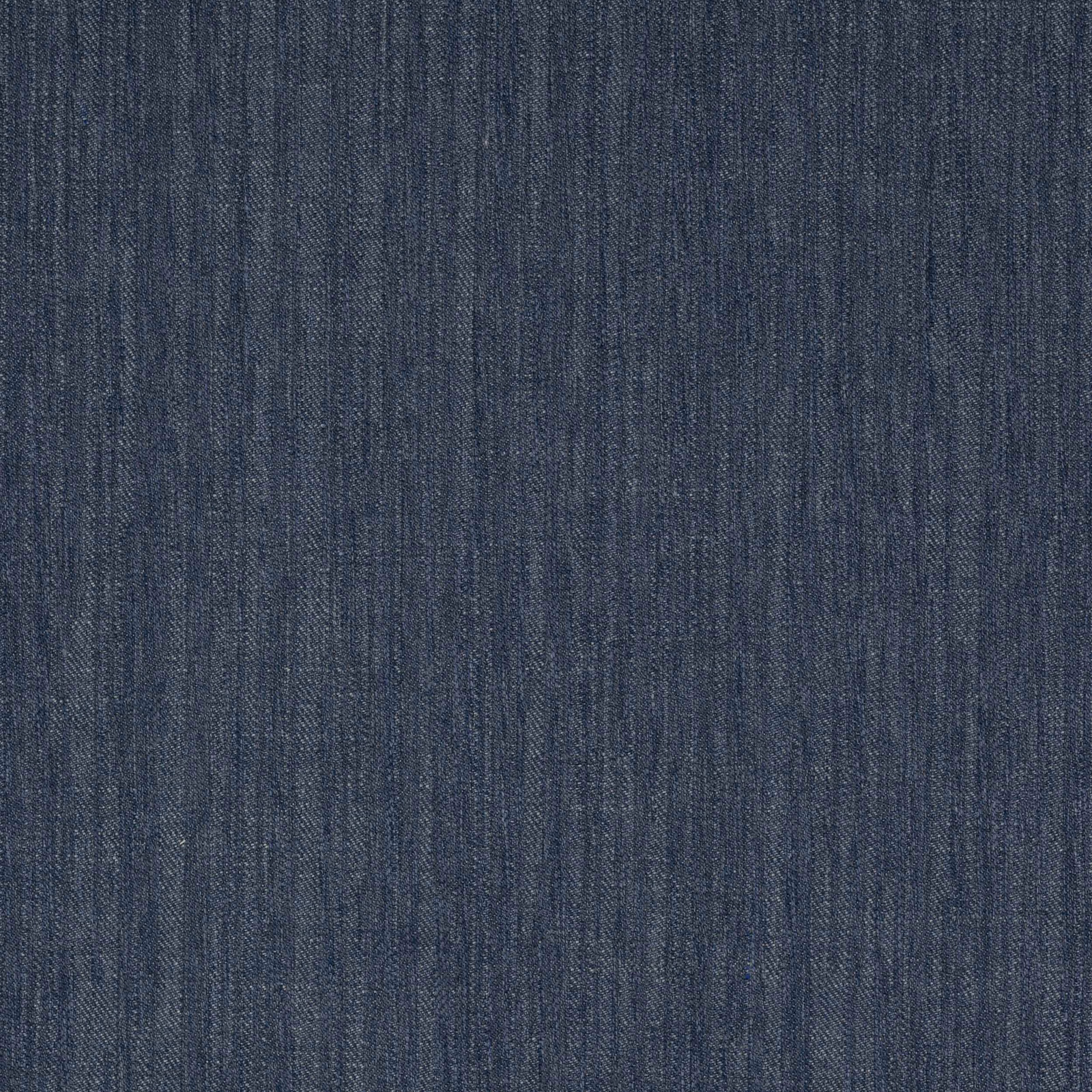 Close-up of deep navy woven fabric with fine vertical striation