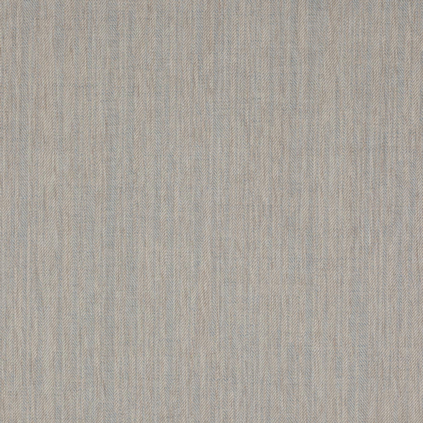 Close-up of soft muted blue herringbone woven fabric with fine texture