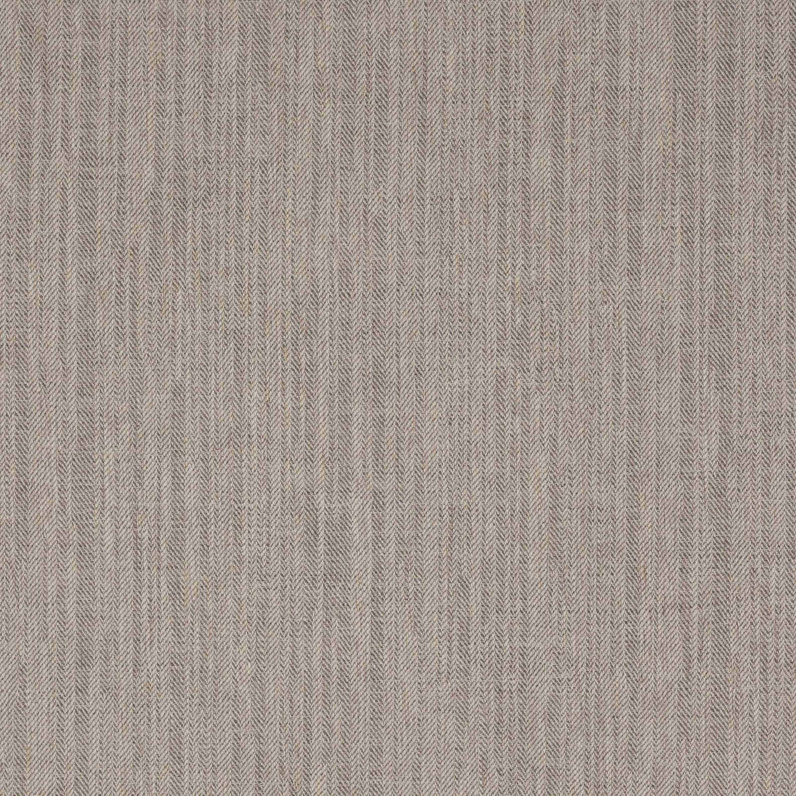 Close-up of a pale silver-grey herringbone woven fabric with fine texture