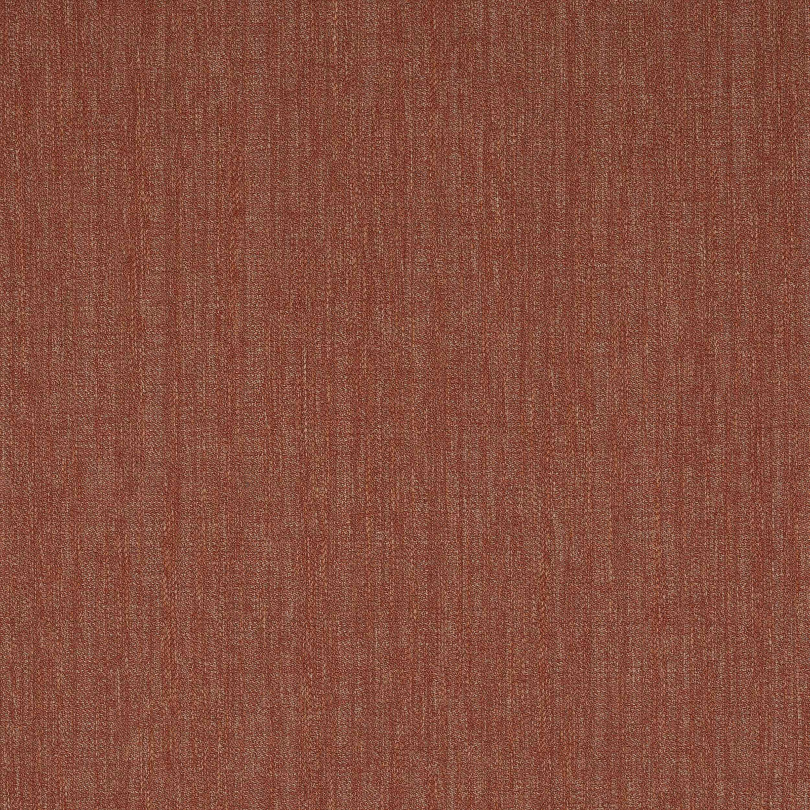 Tomato-red woven fabric with fine vertical striation and rust undertones