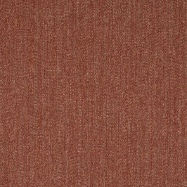 Tomato-red woven fabric with fine vertical striation and rust undertones