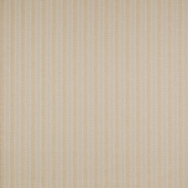 Soft warm beige vertical stripe fabric with a lightly textured weave