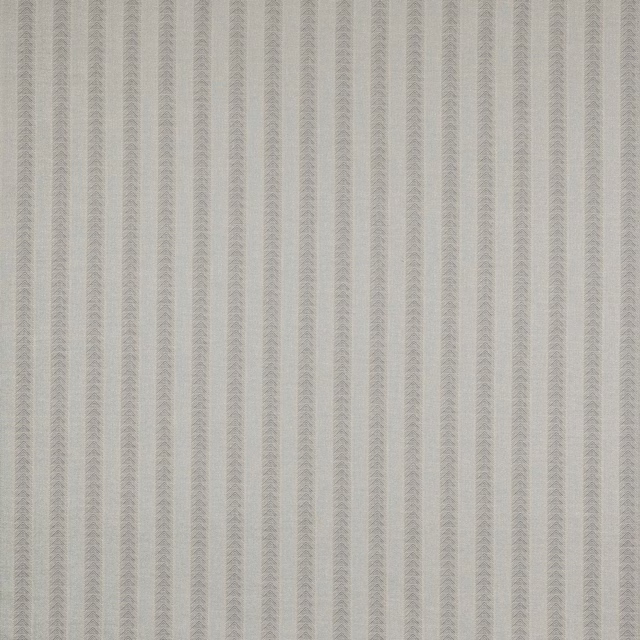 Pale blue and cream vertical stripe fabric with fine woven texture