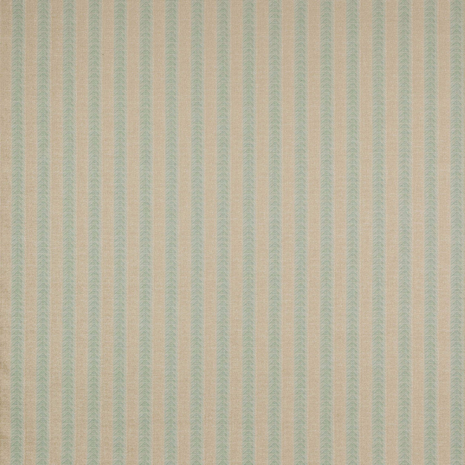 Soft sage and beige vertical striped woven fabric with fine texture