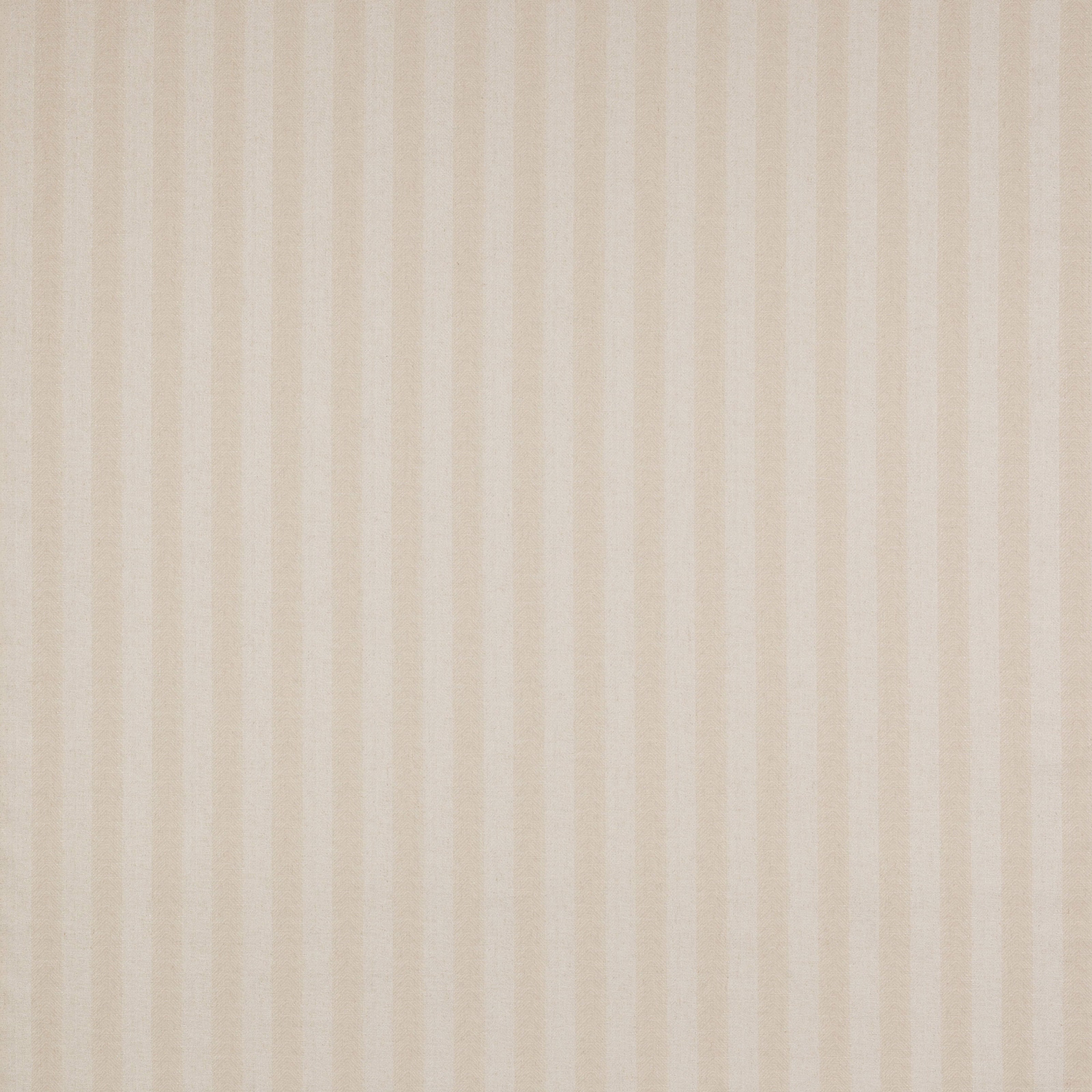 Soft warm ivory striped fabric swatch with subtle vertical tonal bands