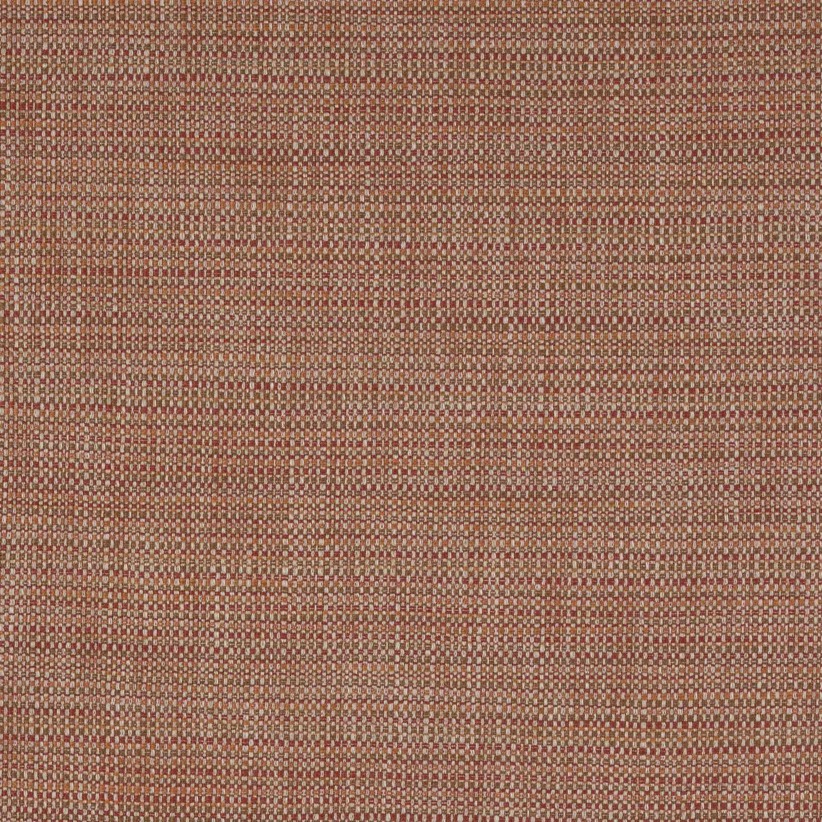 Close-up of a muted rust-orange woven fabric with tiny flecked texture