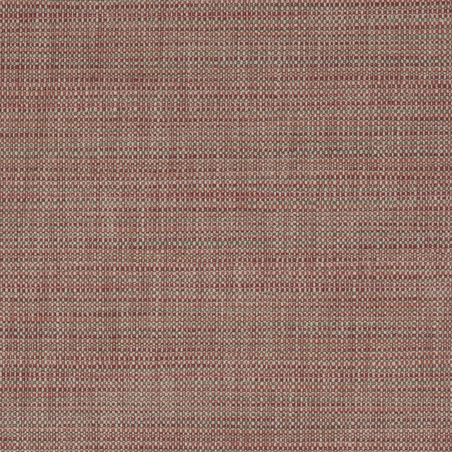Small woven fabric in dusty brick red, beige and taupe checker texture