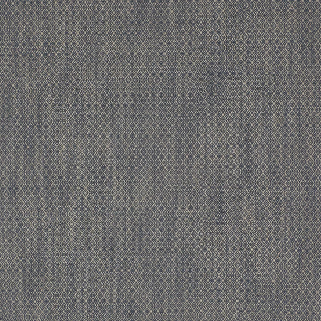 Small blue-grey diamond weave fabric with a neat repeating geometric texture