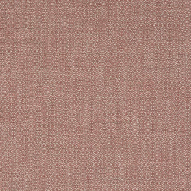 Dusty pink geometric woven fabric with tiny diamond motif and fine texture